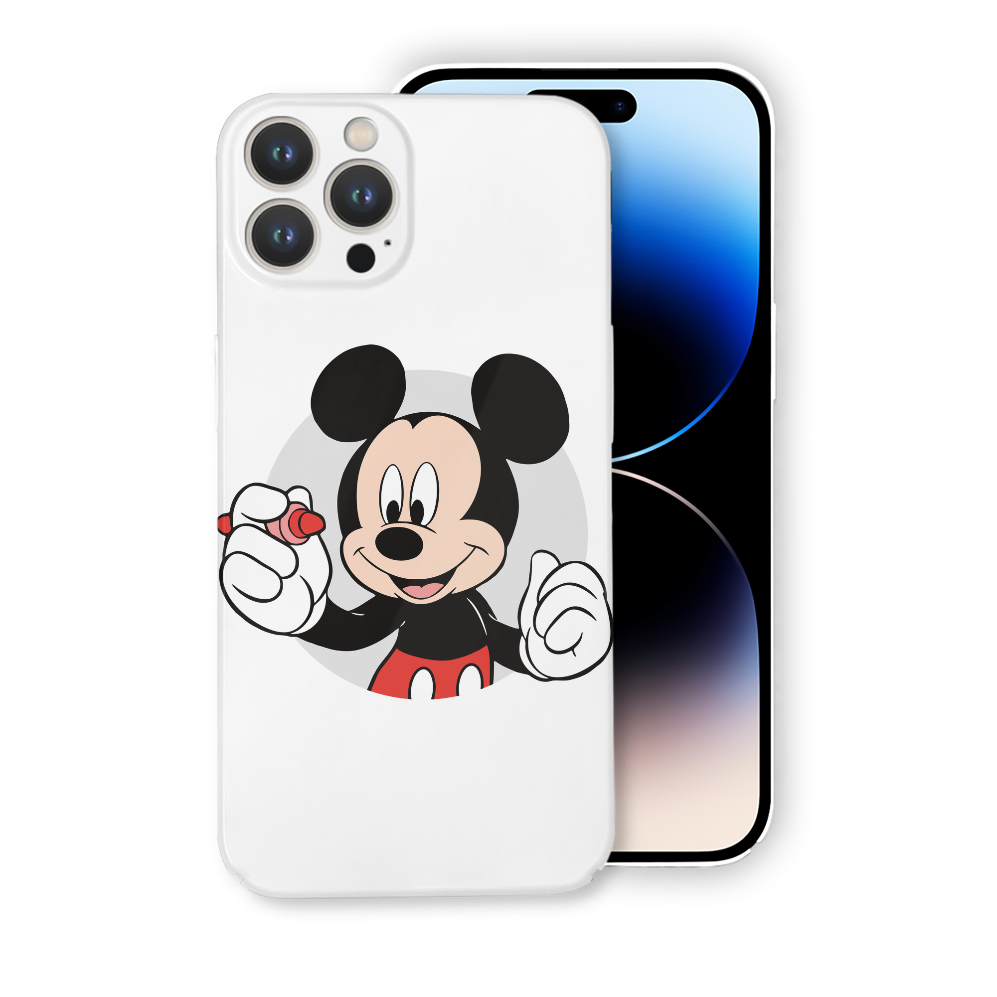（画像用） ミッキーマウス Mickey Mouse 【iPhone 14シリーズ対応】ハードケース
